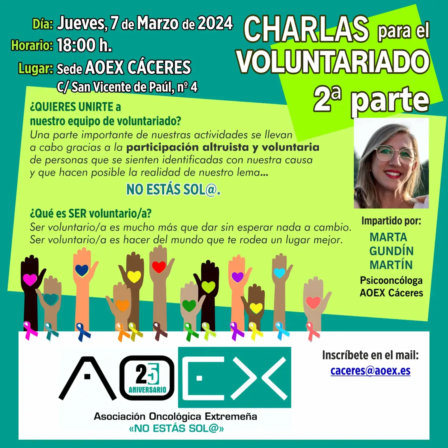 cartel charlas voluntarios 2 PARTE